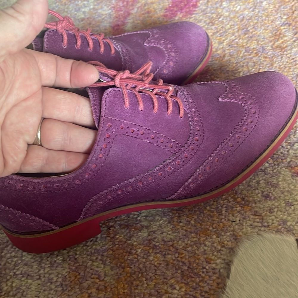 Fun Suede Cole Haan loafers! Great color! - Picture 5 of 10